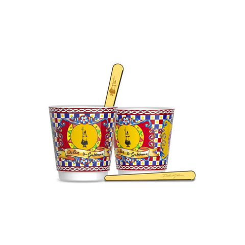 Bialetti Dolce & Gabbana Sicilian Shot Cup & Muddler 2-Person Espresso Set