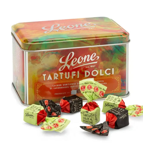 Leone truffle chocolates mixed, 150 g tin