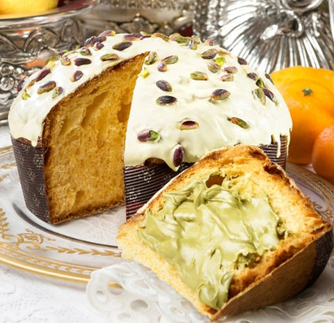 Pistachio Panettone Gift Set (Dark Green Tin) 1kg
