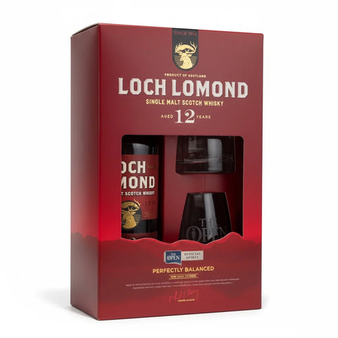LOCH LOMOND 12 YO WITH 2 GLASSES SINGLE MALT