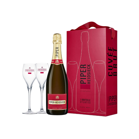 Piper-Heidsieck Cuvée Brut 12% 0,75 l + 2 glasses