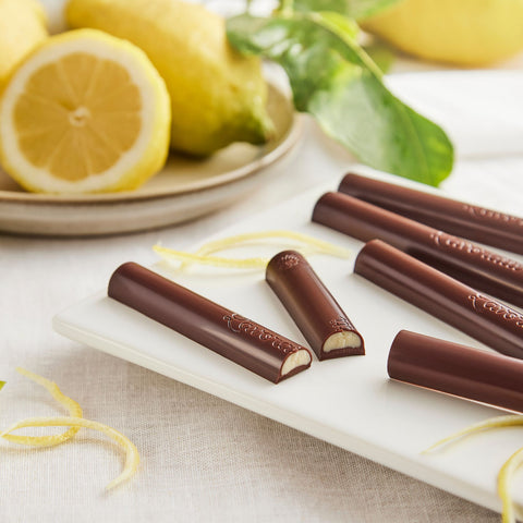 Matite di Cioccolato fondente e Limone