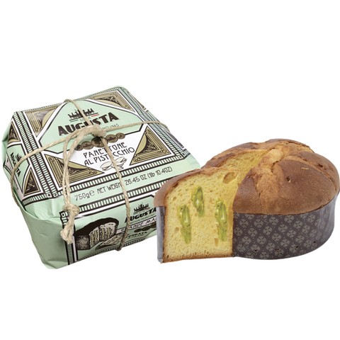 Augusta Panettone Pistachio hand wrapped 750g