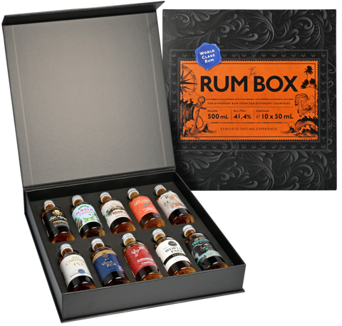 WORLD CLASS RUMS THE RUM BOX BLUE SET MINIJATURA 10x0,05L