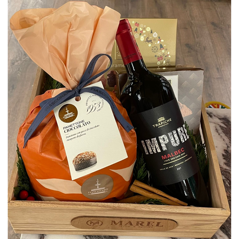 Fiasconaro Panettone and Trapiche Cabernet Sauvignon Gift Box