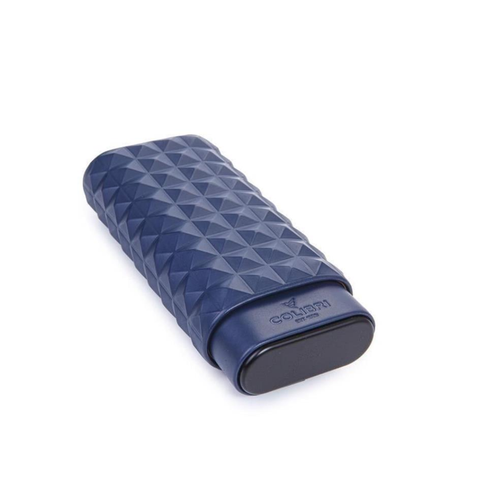 Colibri Quasar Navy Blue Triple Leather Cigar Case