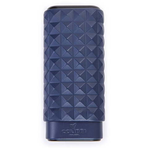 Colibri Quasar Navy Blue Triple Leather Cigar Case