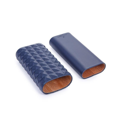 Colibri Quasar Navy Blue Triple Leather Cigar Case