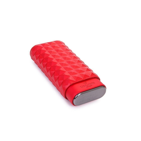 Colibri Quasar Red Triple Leather Cigar Case