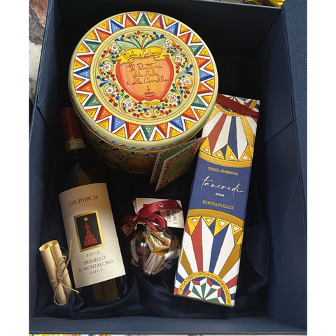 D&G Tancredi and  Brunello di Montalcino Col D'orcia Gift Box