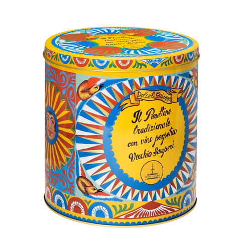 Traditional Panettone with perpetual Vecchio Samperi wine