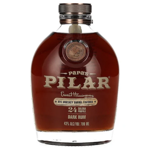 Papa's Pilar Dark Rum Finished In Rye Whiskey Barrels