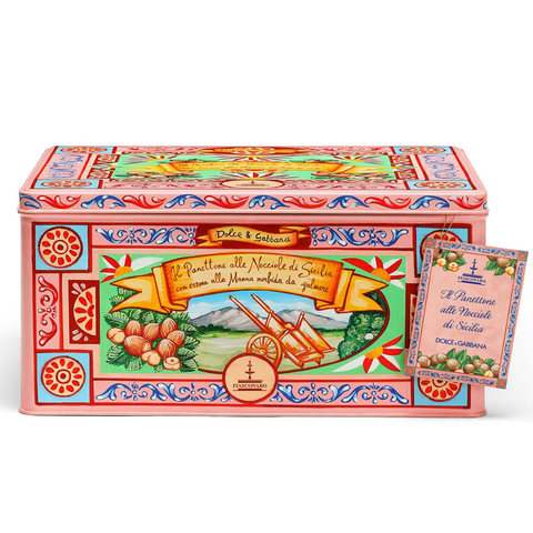 Panettone with Sicilian Hazelnuts with a velvety Sicilian Manna cream 1KG