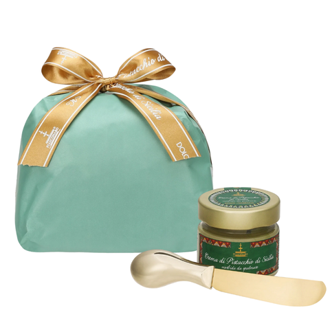 Sicilian Pistachio panettone with a velvety Pistachio cream 600g