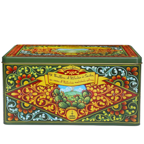 Sicilian Pistachio panettone with a velvety Pistachio cream 1KG
