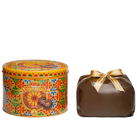 Panettone with Glazed Chestnuts and Gianduja