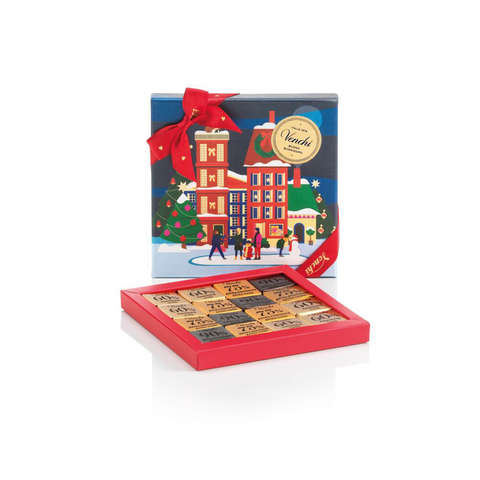 Venchi , Christmas gift box with 16 dark Mini Blend chocolates 47 g