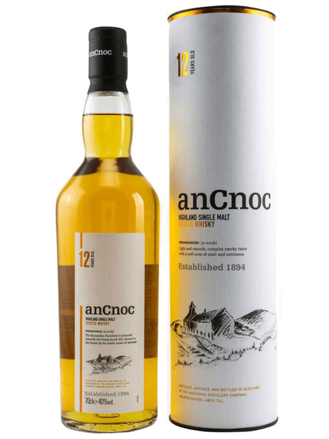 AnCnoc 12 Years Highland Single Malt Scotch Whisky