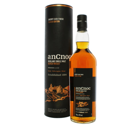 anCnoc Peated Sherry Cask Highland Single Malt Scotch Whisky 70cl