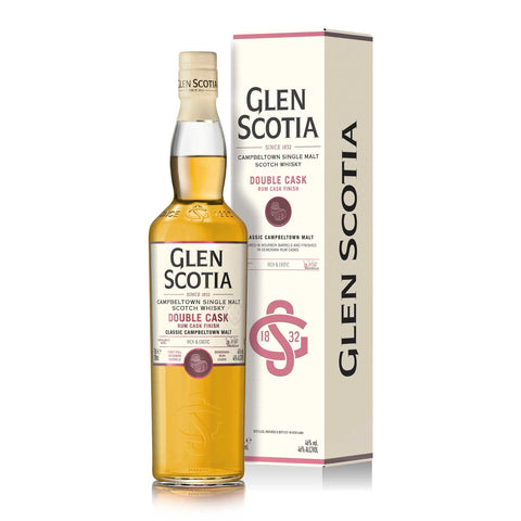 GLEN SCOTIA DOUBLE CASK RUM FINISH SINGLE MALT SCOTCH WHISKY
