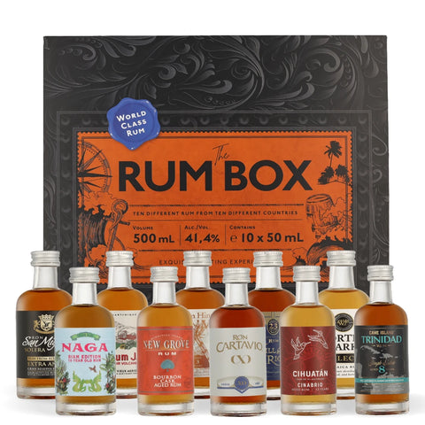 WORLD CLASS RUMS THE RUM BOX BLUE SET MINIJATURA 10x0,05L